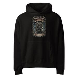 Dark Art Graphic Hoodie | I Found Peace In The Exile | Knotted Tree Studios