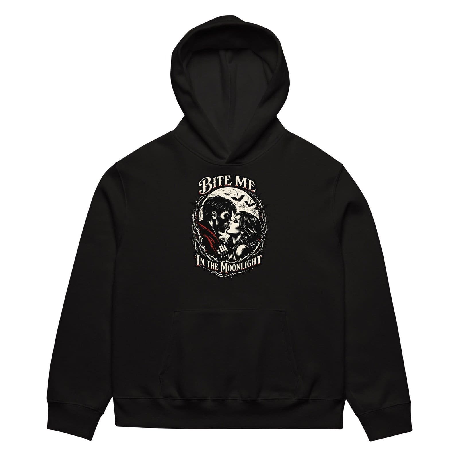 Dark Art Graphic Hoodie | Bite Me In The Moonlight | Knotted Tree Studios