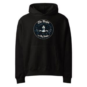 Dark Art Graphic Hoodie | The Night Is My Studio | Knotted Tree Studios