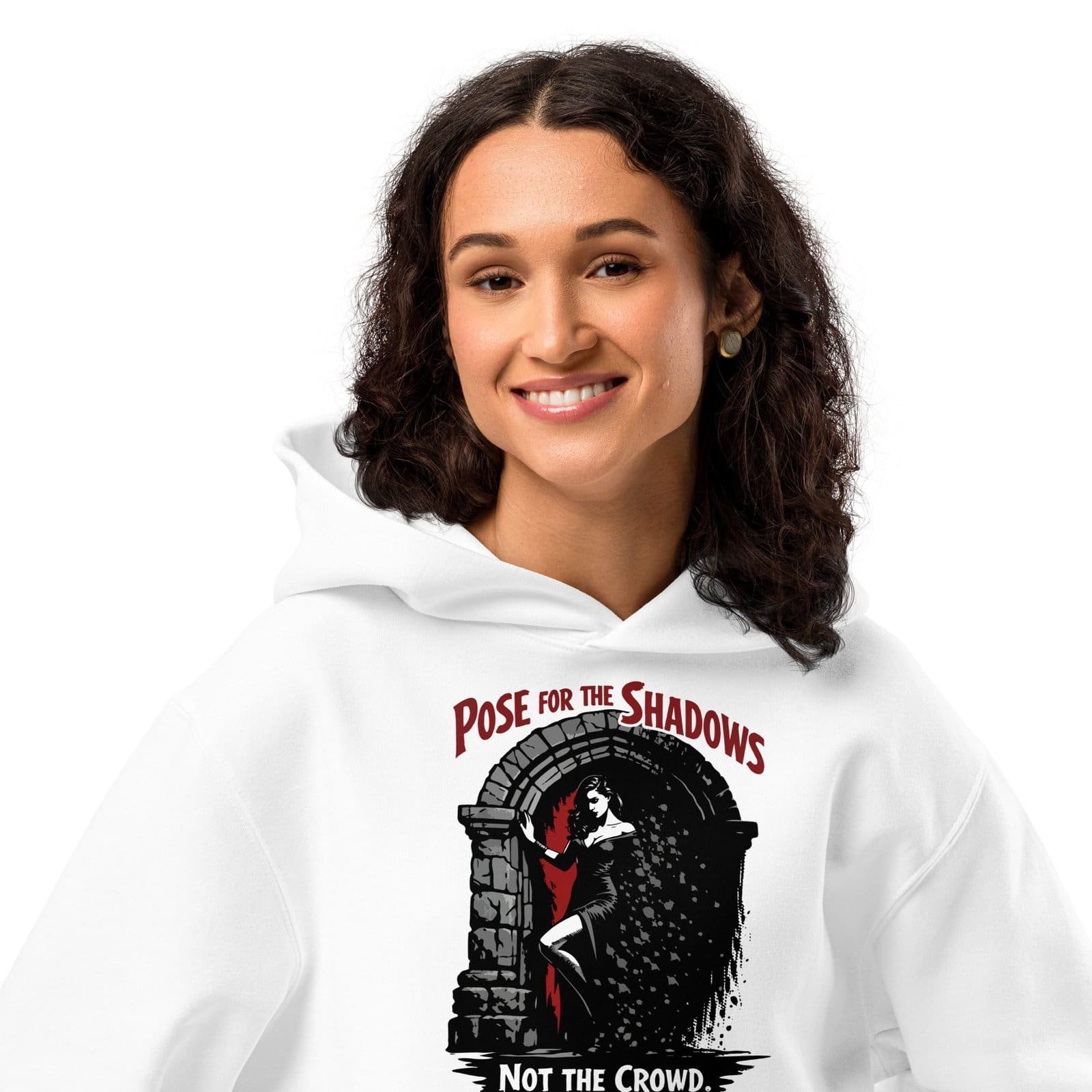 Dark Art Graphic Hoodie | Pose For The Shadows | Knotted Tree Studios