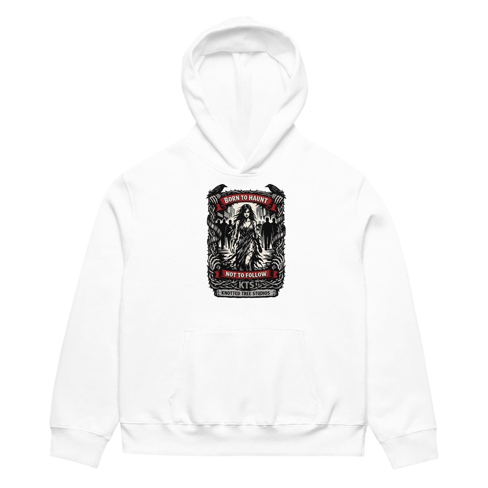 Dark Art Graphic Hoodie | Born To Haunt | Knotted Tree Studios