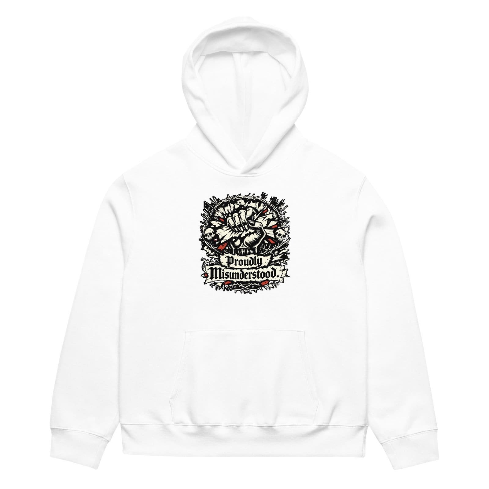 Dark Art Graphic Hoodie | Proudly Misunderstood | Knotted Tree Studios