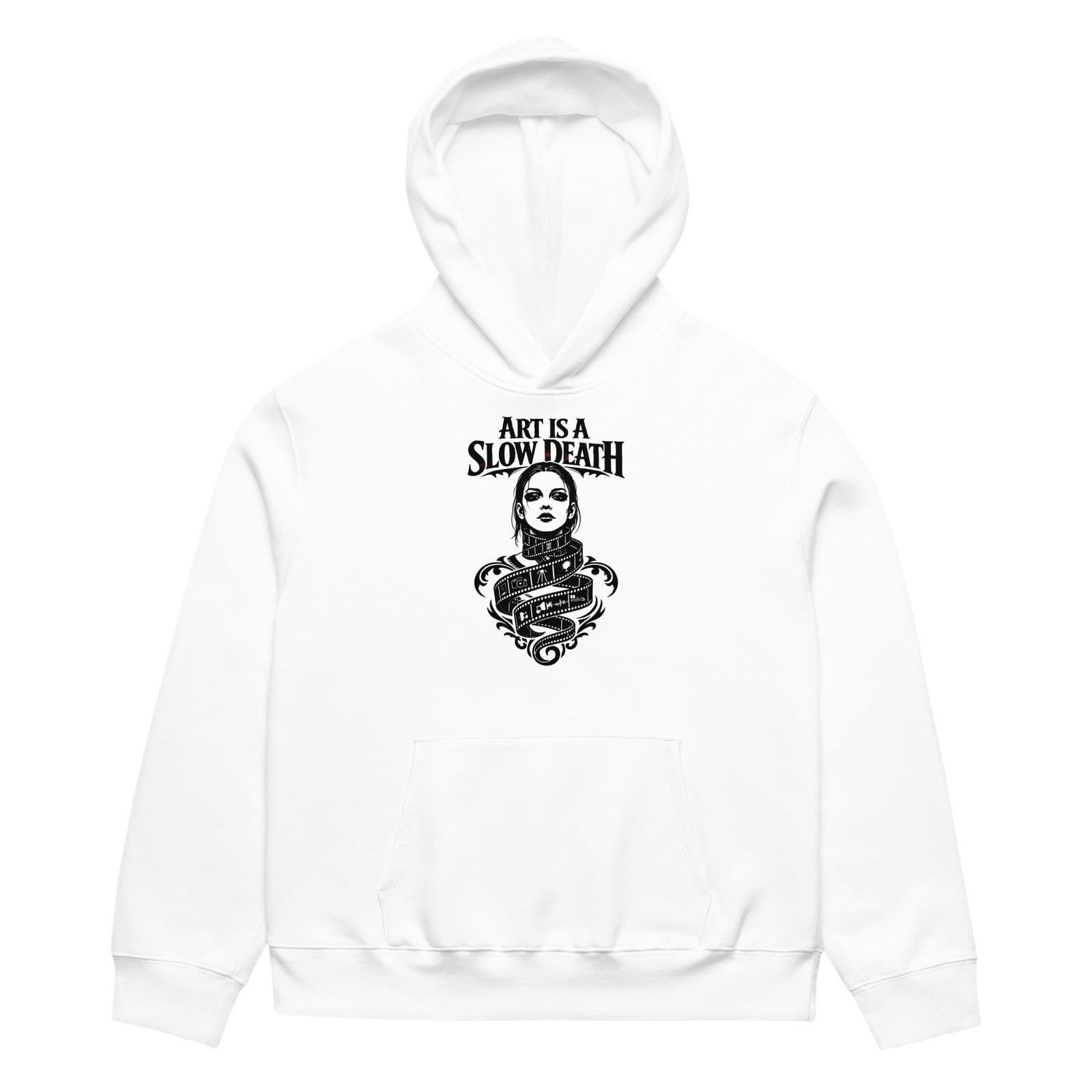 Dark Art Graphic Hoodie | Art Is A Slow Death | Knotted Tree Studios
