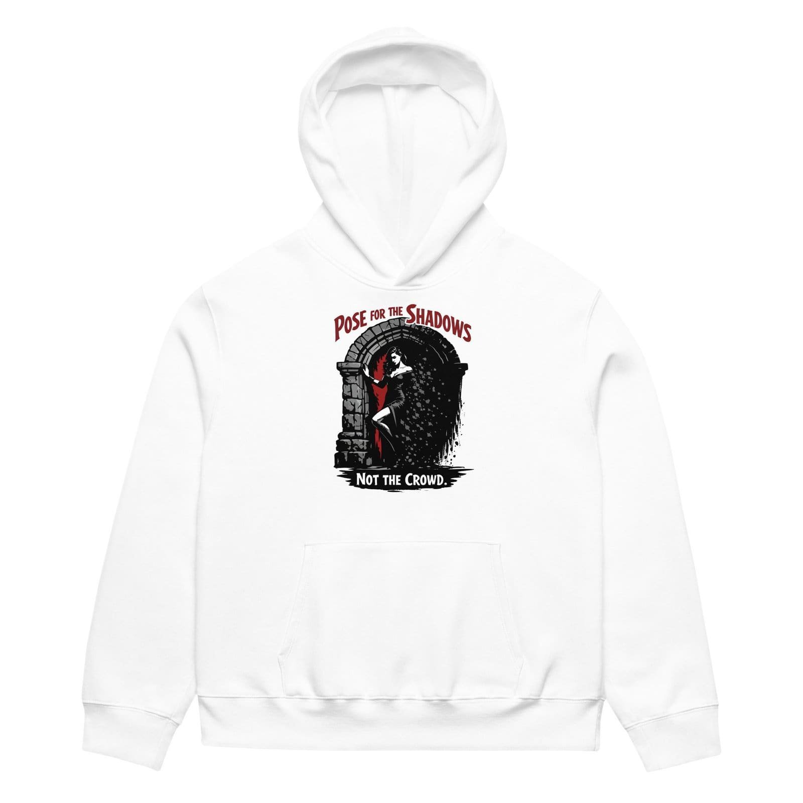 Dark Art Graphic Hoodie | Pose For The Shadows | Knotted Tree Studios