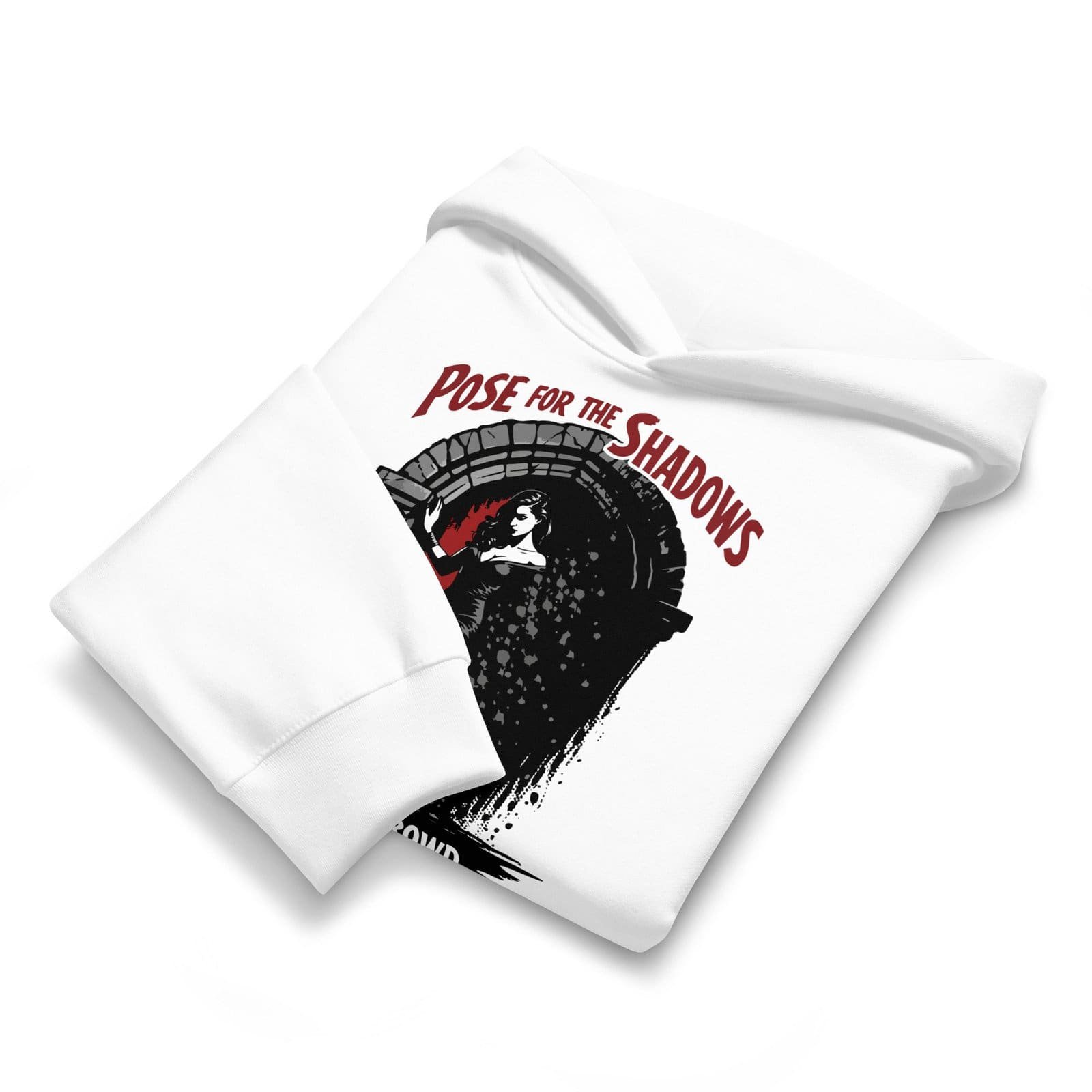 Dark Art Graphic Hoodie | Pose For The Shadows | Knotted Tree Studios