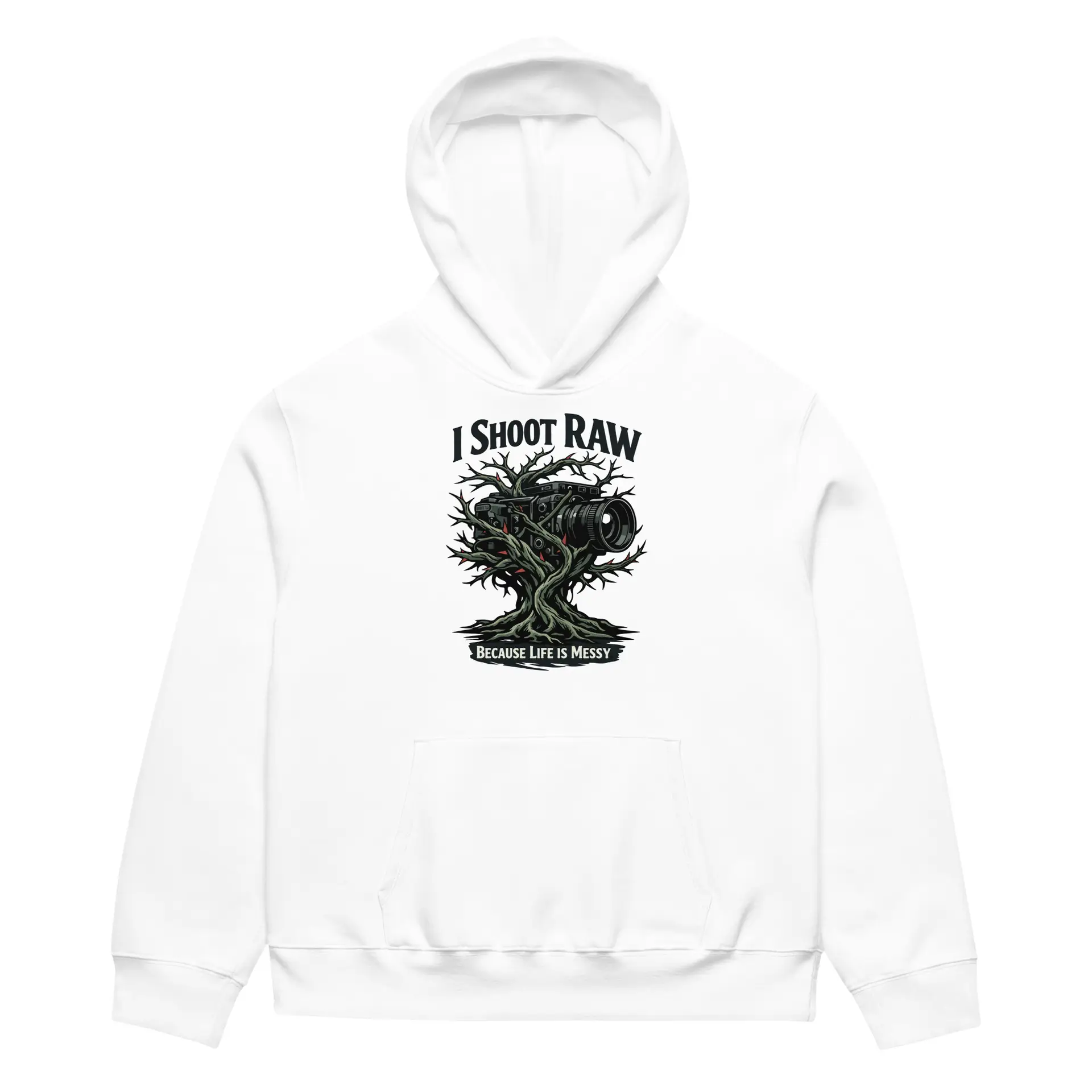 Dark Art Graphic Hoodie | I Shoot Raw | Knotted Tree Studios