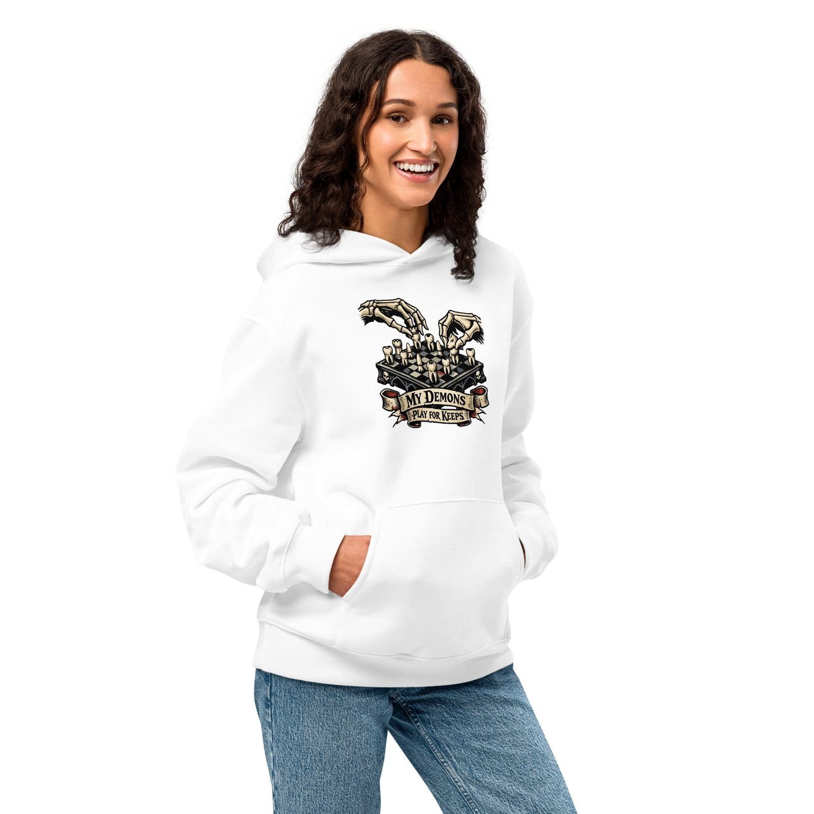 Dark Art Graphic Hoodie | Play For Keeps | Knotted Tree Studios