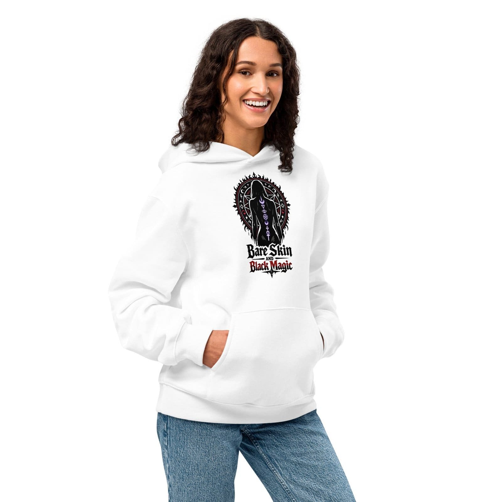 Dark Art Graphic Hoodie | Bare Skin & Black Magic | Knotted Tree Studios