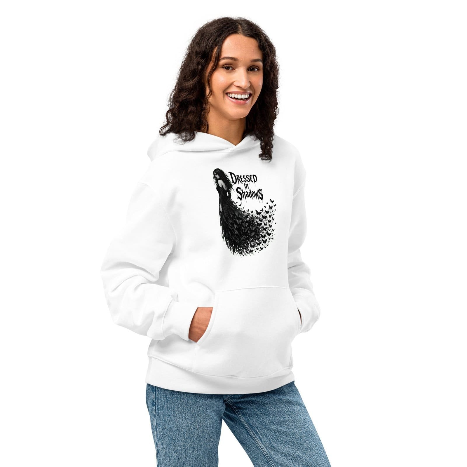 Dark Art Graphic Hoodie | Dressed In Shadows | Knotted Tree Studios