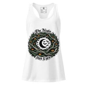 Women’s Dark Art Tank Top | The Night Has Eyes | Knotted Tree Studios